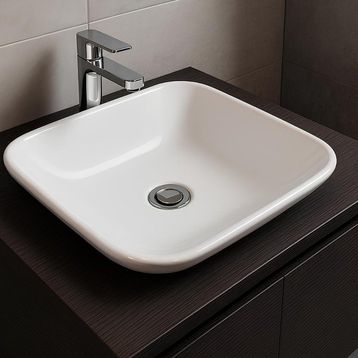 Bien Harmony 43 cm Gövde Üstü Beyaz Lavabo Batarya