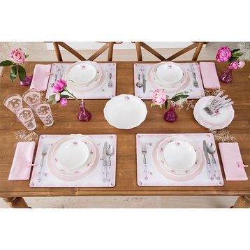 Biev Pretty Rose 25'li Yemek Takımı