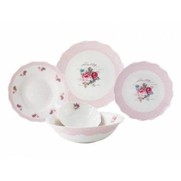 Biev Pretty Rose 25'li Yemek Takımı