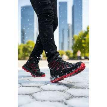 BIG KING BIGKING002759 Siyah Kırmızı Street Outdoor Erkek Trekking Bot