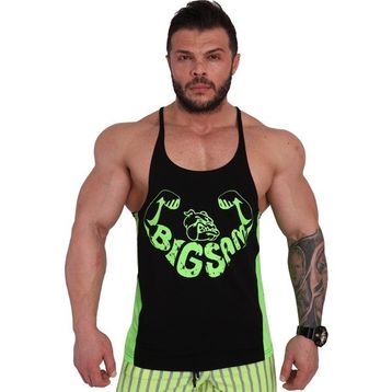 Big Sam 2254 Siyah Neon Yeşil Erkek Atlet