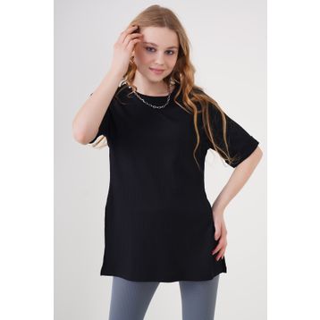Bigdart 4332 Siyah Örme Kadın T-shirt