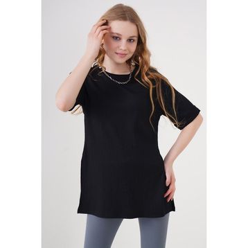 Bigdart 4332 Siyah Örme Kadın T-shirt
