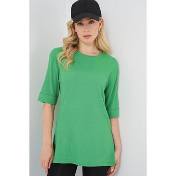 Bigdart 4332 Turuncu Örme Kadın T-shirt