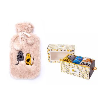 Biggdesign Cats Bordo Peluş Sıcak Su Torbası