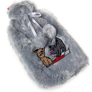 Biggdesign Dogs Gri Peluş Sıcak Su Torbası