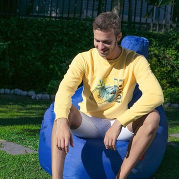 Biggdesign Nature Boğazda Bisiklet Erkek Sweatshirt