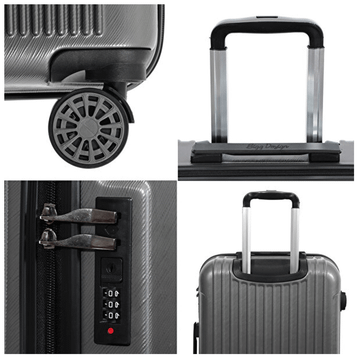 Biggdesign Ocean 28" Gri Büyük Boy Valiz