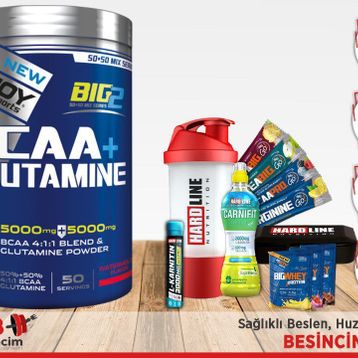 BigJoy BCAA + 600 gr Glutamine Amino Asit