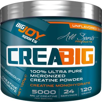 BigJoy Crea Big Micronized Creatine Powder Aromasız 120 gr Takviye Edici Gıda