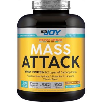 BigJoy Mass Attack 3000 gr Gainer Whey Çikolata Protein Tozu