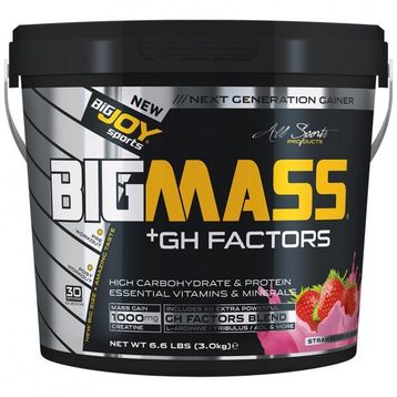 BigJoy Sports BIGMASS Gainer + GH FACTORS Muz 3000 gr