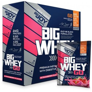 BigJoy Sports BIGWHEYGO Whey Protein Çilek 68 Servis Protein Tozu