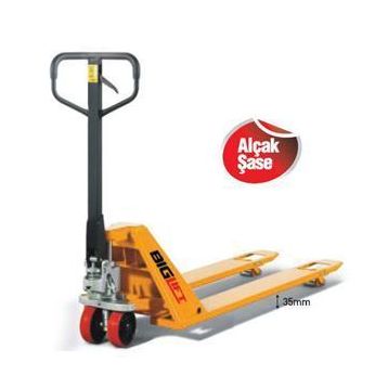 BigLift Alçak Şaseli Transpalet 1000 Kg İki Çatal Uzunluğu 112 Cm RM-AC-SUPERLOW