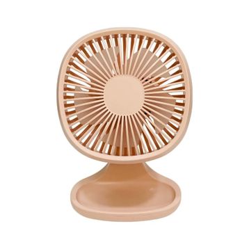 Bigmate YM88192A Pembe Mini Masa Fanı Taşınabilir Serinletici Şarjlı 3 Kademeli Hız Ayarı Vantilatör