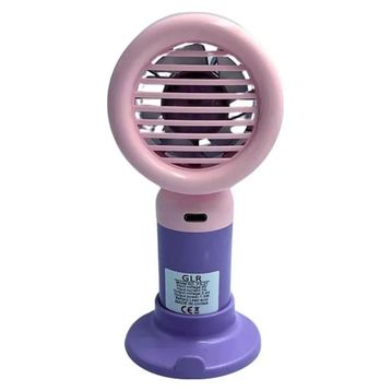 Bigmate YS2253A Taşınabilir Serinletici Şarjlı Mor 3 Kademeli Hız Ayarı Mini El Fanı Vantilatör