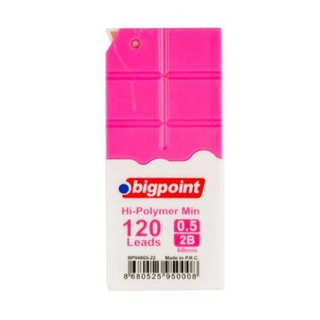 Bigpoint 0.5 mm 2B 120'li Tüp Pembe Kalem Ucu
