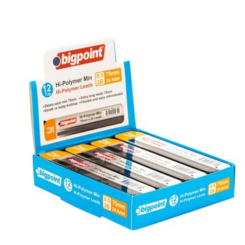 Bigpoint 0.5 MM HB 75 MM 24'lü Tüp Kalem Ucu