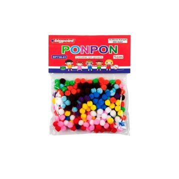 Bigpoint 1 cm 10 Renk 200'lü Poşet Ponpon