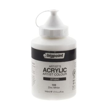 Bigpoint 103 Zinc White 500 ml Akrilik Boya