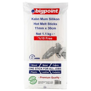 Bigpoint 11 mm x 30 cm 1.1 kg Silikon Kalın Mum Çubuk