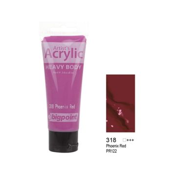 Bigpoint 318 Phoenix Red 75 ml Akrilik Boya