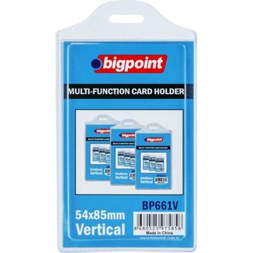 Bigpoint 54x85 mm Poşet Dikey Çok Amaçlı Kart Kabı