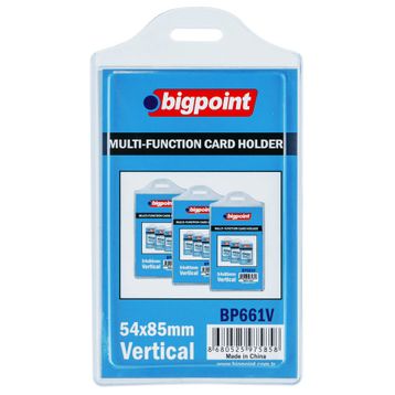 Bigpoint 54x85 mm Poşet Dikey Çok Amaçlı Kart Kabı