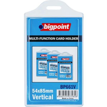 Bigpoint 54x85 mm Poşet Dikey Çok Amaçlı Kart Kabı