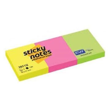 Bigpoint 75x75 mm 4 Neon Renk Yapışkanlı Not Kağıdı