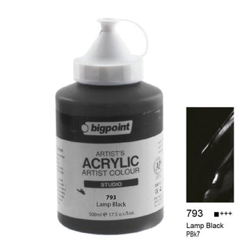 Bigpoint 793 Lamp Black 500 ml Akrilik Boya