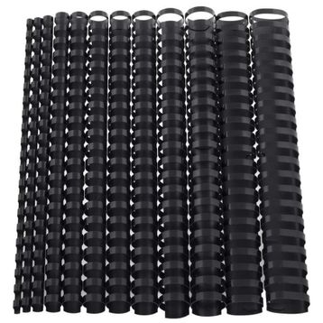 Bigpoint 8 mm Siyah 100'lü Plastik Spiral