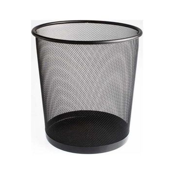 Bigpoint BP41095 Siyah Metal Perfore Çöp Kovası