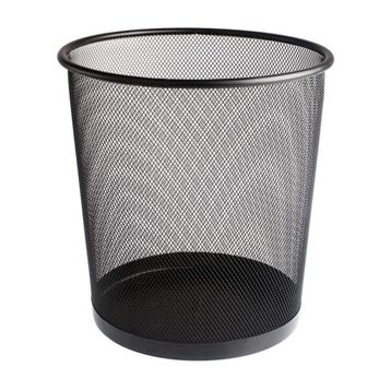 Bigpoint BP41095 Siyah Metal Perfore Çöp Kovası