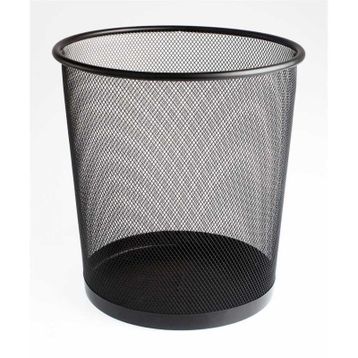 Bigpoint BP41095 Siyah Metal Perfore Çöp Kovası