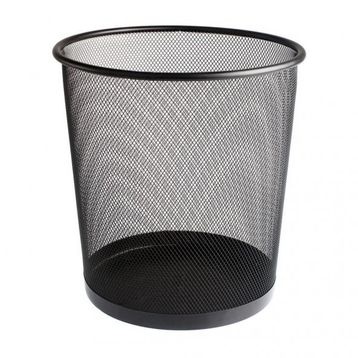 Bigpoint BP41095 Siyah Metal Perfore Çöp Kovası