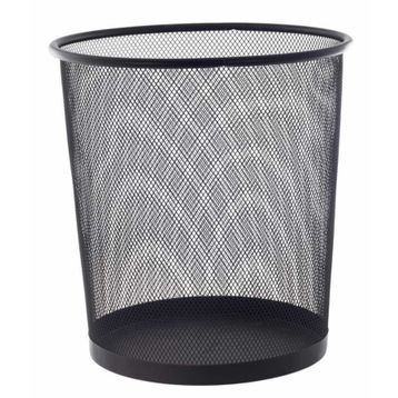 Bigpoint BP41095 Siyah Metal Perfore Çöp Kovası