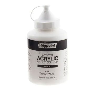 Bigpoint BPPAS500A 104 Titanium White 500 ml Akrilik Boya