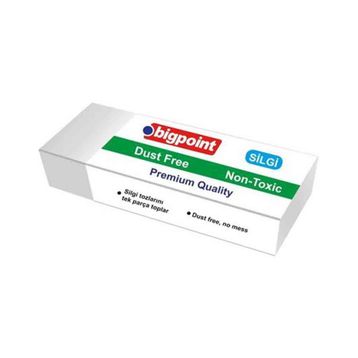 Bigpoint Dust-Free Beyaz Orta Boy Silgi