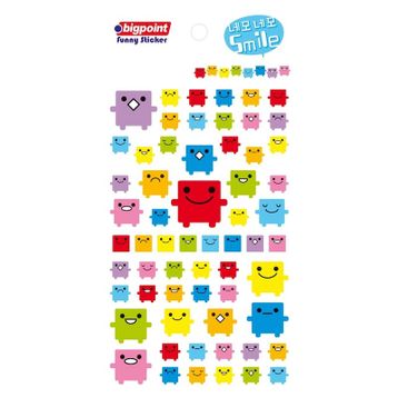 Bigpoint Kabartmalı Robot Arkadaşlarım Sticker