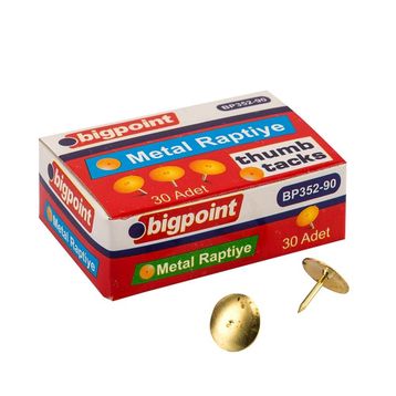 Bigpoint Metal Sarı Pirinç Raptiye