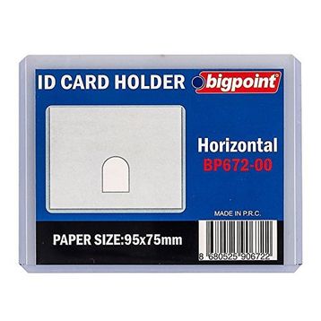 Bigpoint Şeffaf 95x75 mm Kart Kabı