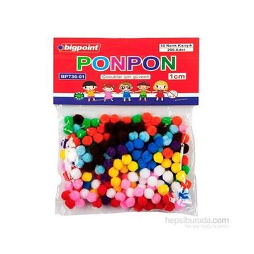 Bigpoint Simli 1 cm 10 200'lü Ponpon