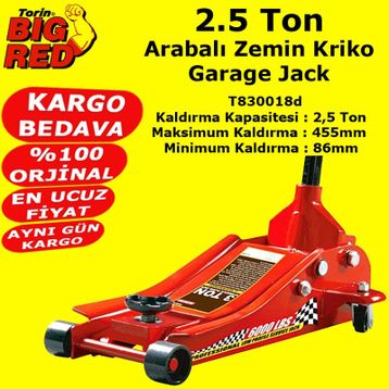 BigRed T830018D Arabalı Zemin Kriko