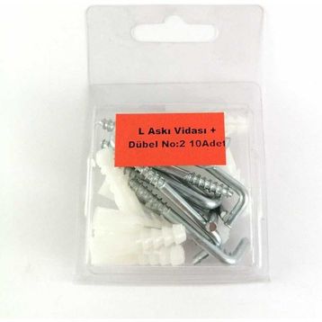 Bijonsan No2 L Askı Vidası+Dübel