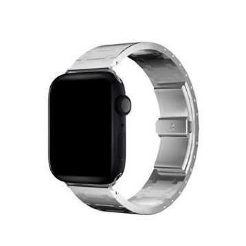 Bikordon Apple Watch Uyumlu Royal Edition Gri Çelik Unisex Akıllı Saat Kordon