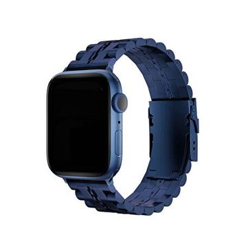 Bikordon Apple Watch Uyumlu Steelmaster Mavi Loop Carolina Çelik Akıllı Saat Kordon