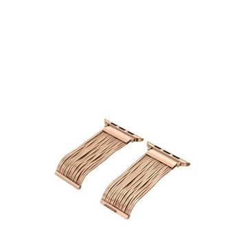 Bikordon Apple Watch Uyumlu Tassel Chain Pembe Akıllı Saat Kordon