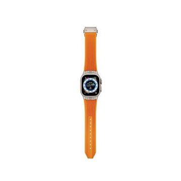 Bikordon Streamlined Apple Watch Uyumlu 44/45/46/49 mm Turuncu Akıllı Saat Kordonu