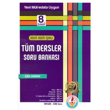 Bilal Işıklı Yayınları 8.Sınıf Adım Adım Işıklı Tüm Dersler Soru Bankası